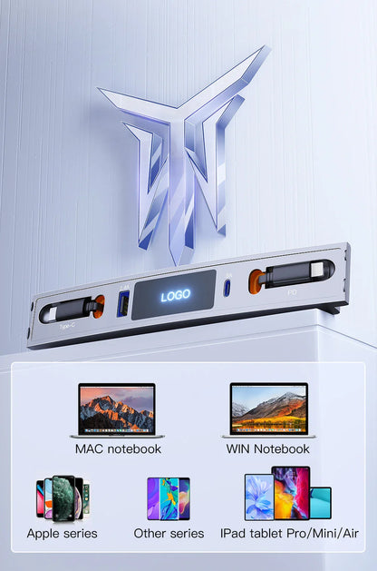 27W Quick Charger USB Hub – Intelligent Docking Station & Splitter for Tesla Model 3 & Model Y