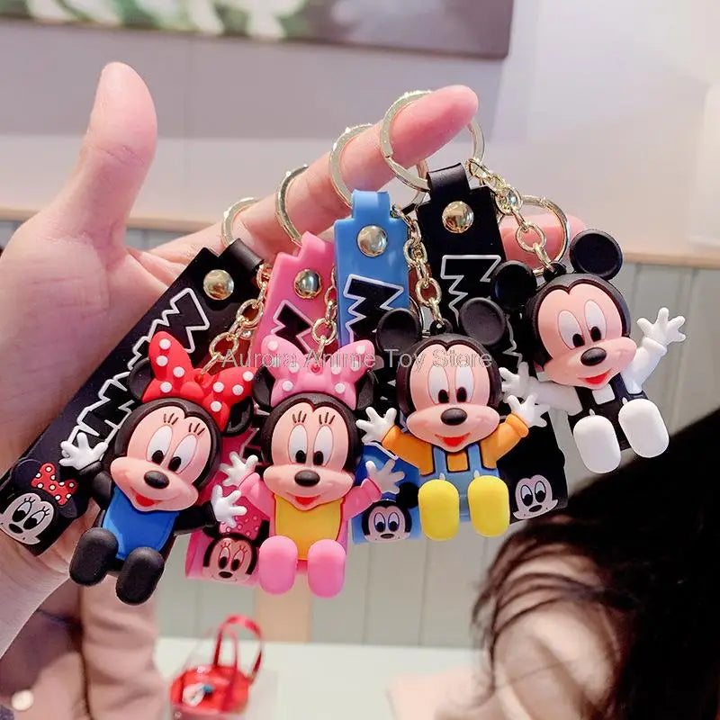 Anime Disney Cartoon Keychain – Gummed Girl, Mermaid & Princess Keyring, Cute Snow White & Alice Toy Gift
