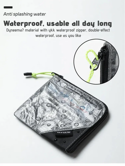 OCE GEAR Lightweight Waterproof Wallet — Ultra-Light Durable Coin Purse & Card Holder, Small Zipper Pouch for Outdoor, Camping & Travel