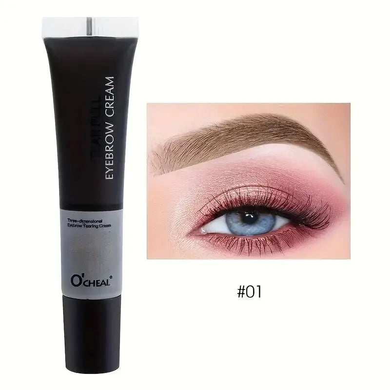 Long-Lasting Eyebrow Gel Makeup — Semi-Permanent Waterproof Sweat-Proof Tint Cream for Natural Color & Shape