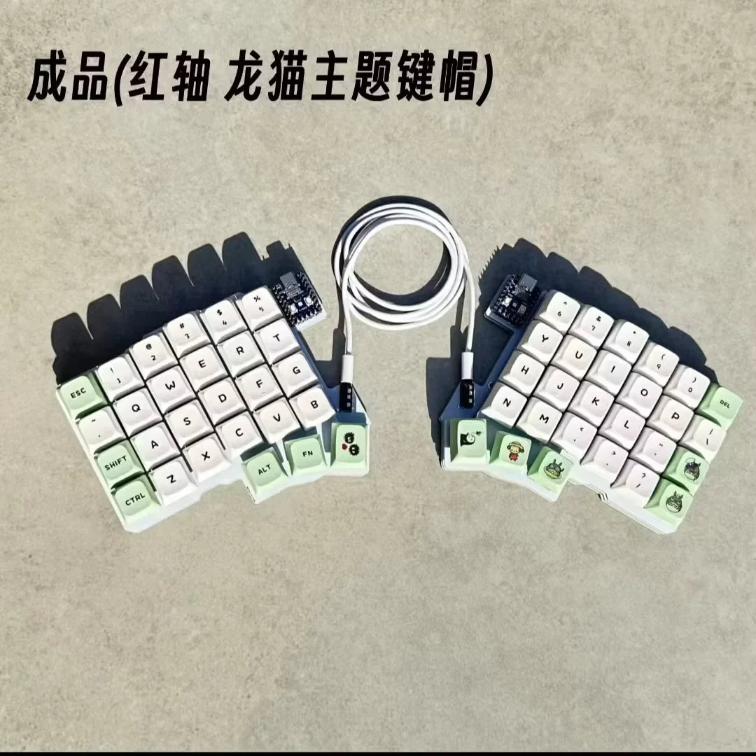 Silakka54 Split Wired Hot-Swap Keyboard — Ergonomic RP2040zero, QMK/VIAL Supported, Custom PC Gamer Accessory