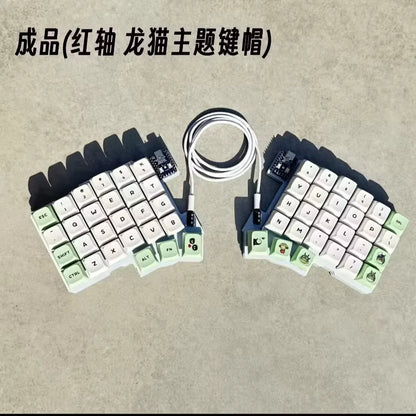 Silakka54 Split Wired Hot-Swap Keyboard — Ergonomic RP2040zero, QMK/VIAL Supported, Custom PC Gamer Accessory