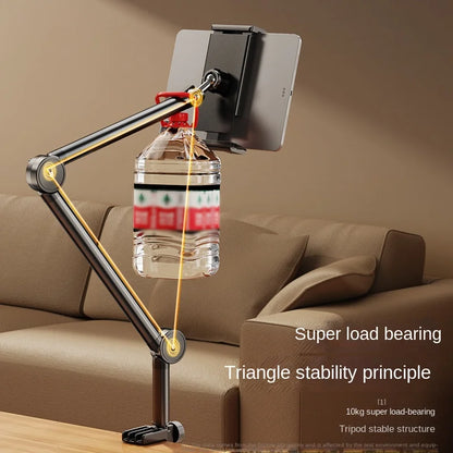 Desktop Mobile Phone Holder – Bed Clip, Bedside Lazy Folding Cantilever Bracket for Apple, Samsung, iPad, and Tablet