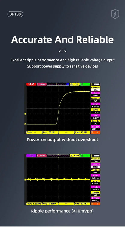 DP100 Mini DC Lab Power Supply — Adjustable 30V 5A Portable Digital Switching Bench Power Supply