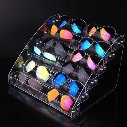 Multi-Layer Acrylic Jewelry & Sunglass Organizer – Nail Polish & Eyeglass Display Stand