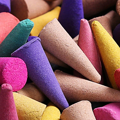 60PCS Scented Incense Cones – Natural Fragrance for Anxiety Relief, Meditation & Relaxation