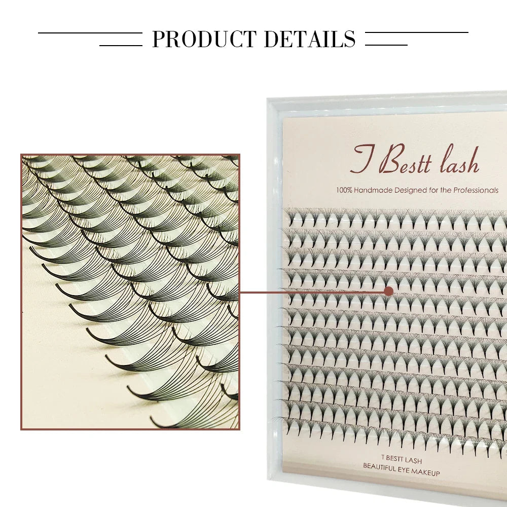 TBestt 5D/6D/8D/10D Premade Volume Lash Fans – Soft Silk Eyelash Extensions