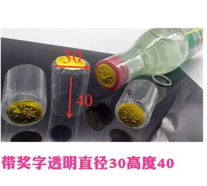 100PCS Wine Bottle Heat Shrink Capsules – Shrink Film Caps for Straight Mouth Bottles Wine Sealing Wrap