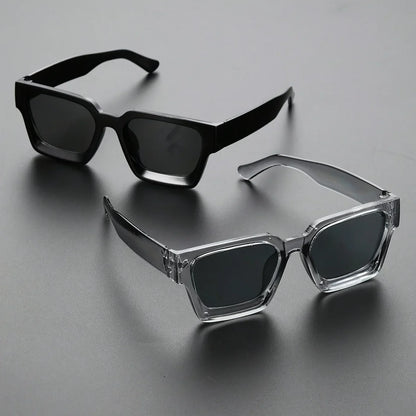 1 or 2 PC Classic Square Plastic Frame Sunglasses – Unisex Daily Fashion Shades & Eyewear Accessories