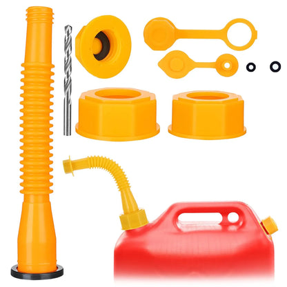 Flexible Gas Can Spout Kit – Upgraded Easy-Install Fuel Nozzle with Enhanced Compatibility for Safe & Efficient Liquid Transfer