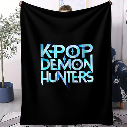 K-Pop Demon Hunters Flannel Blanket – 31 Styles Anime Throw for Home, Travel & Camping Fan Gift