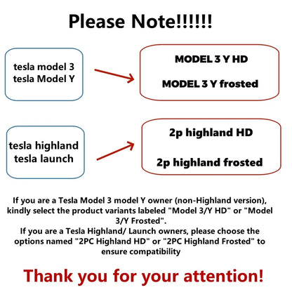Futhope Tempered Glass Screen Protector – HD Center Control Film for Tesla Model 3/Y Highland (2021-2025) Protection