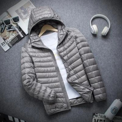 Men's Autumn & Winter Down Jacket – Fashion Hooded Slim Fit, Super Light & Warm Coat