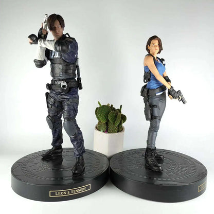 VALENTINE Jill & Leon Scott Kennedy 30cm Action Figure – Biohazard Evil Statue Collectible Toy