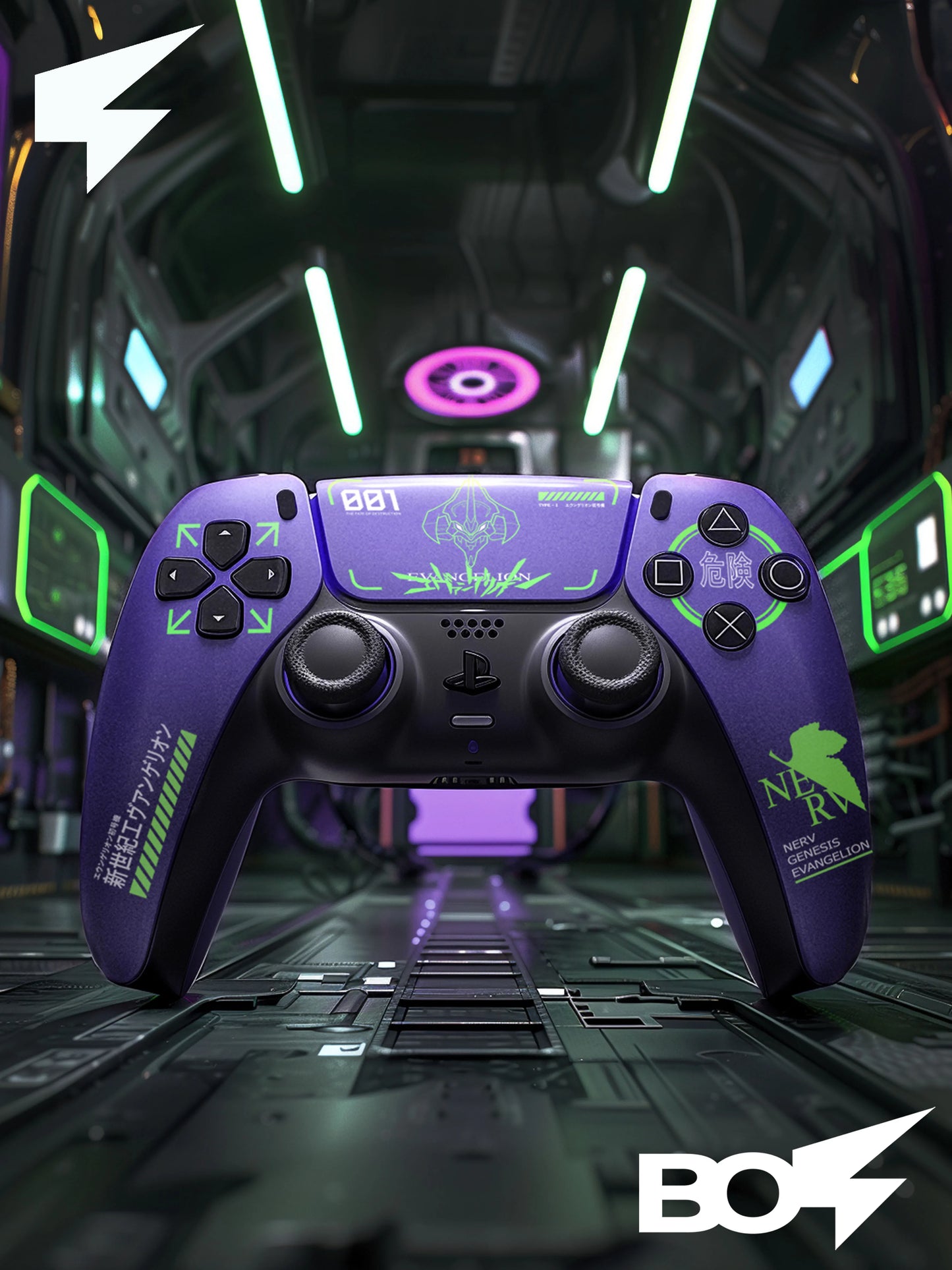 Purple Metallic PS5 Controller Shell Faceplate – DualSense Replacement Cover with Touchpad (BDM-010 to 050)