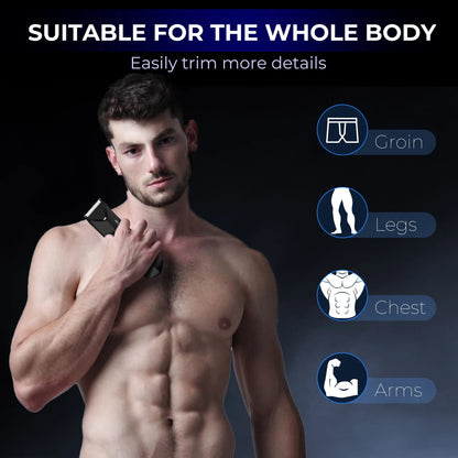 Sejoy Professional Men’s Hair Clippers – Electric Trimmer for Beard, Body, Groin & Pubic Hair Shaving