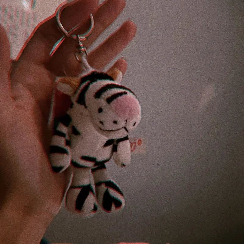 Cartoon Kawaii Animal Plush Keychain – Cute Small Animal Backpack Pendant, Creative Soft Toy Accessory