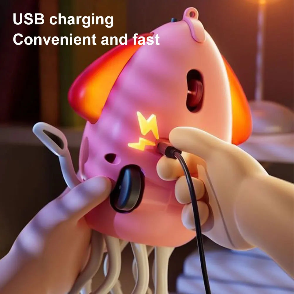 Smart Dancing Octopus Robot Toy - Interactive Crawling Pet with LED Lights, Music & Obstacle Avoidance for Kids