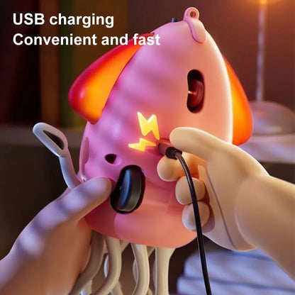 Smart Dancing Octopus Robot Toy - Interactive Crawling Pet with LED Lights, Music & Obstacle Avoidance for Kids