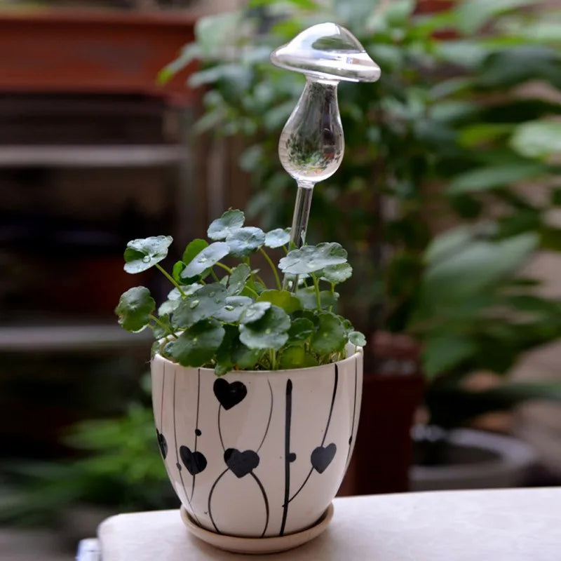 Decorative Glass Bird Watering Cans - 8 Styles Self-Watering Houseplant & Flower Glass Watering Device