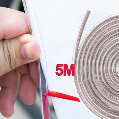 5M Transparent Car Door Edge Protector - PVC Anti-Scratch Anti-Collision Sealing Strip for Vehicle Door Protection & Trim
