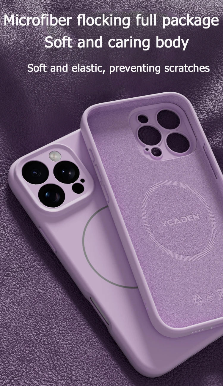 Original Liquid Soft Silicone MagSafe Case — Magnetic Wireless Charging Cover for iPhone 11–16 Pro/Max/Plus