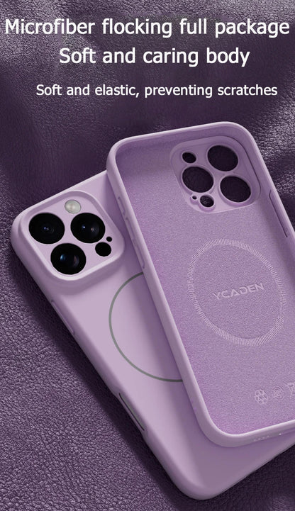 Original Liquid Soft Silicone MagSafe Case — Magnetic Wireless Charging Cover for iPhone 11–16 Pro/Max/Plus