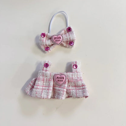 17cm Mini Plush Doll Clothes — Kpop EXO Labubu Idol Outfit Accessories Gift