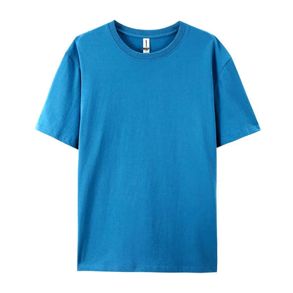 100% Cotton Solid Color T-Shirt – Unisex Short Sleeve Casual Breathable Summer Tee for Men & Women Fashion Wear