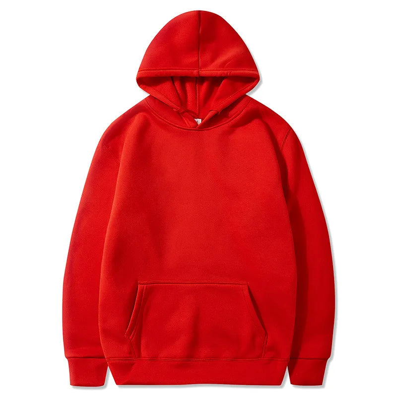 Solid Color Pocket Hoodie Sweatshirt - Unisex Casual Sports Pullover For Men And Women Multi Color Fashion Wear