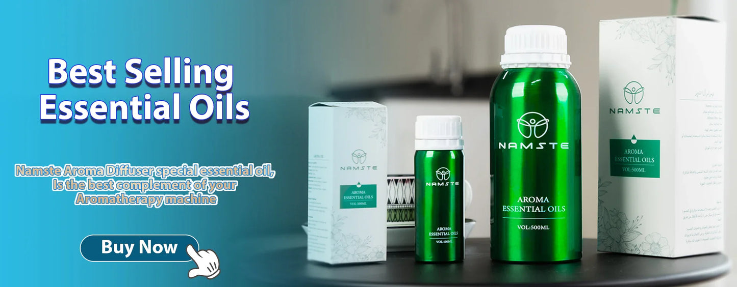 30,000 Feet Namste Aroma Diffuser – 800ML Essential Oil Air Purifier & Home Fragrance with Metal Body, 14W Power