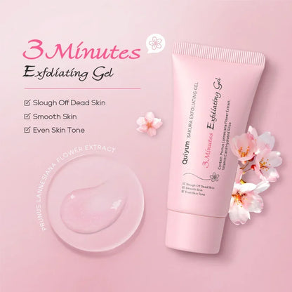 Sakura Exfoliating Peeling Gel — Moisturizing Nourishing Facial Scrub Cream for Skin Care, 30g/50g