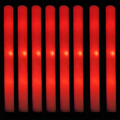 30 Pcs Foam LED Glow Sticks – Colorful Flashing Glow in the Dark Party Supplies for Weddings, Raves & Concerts