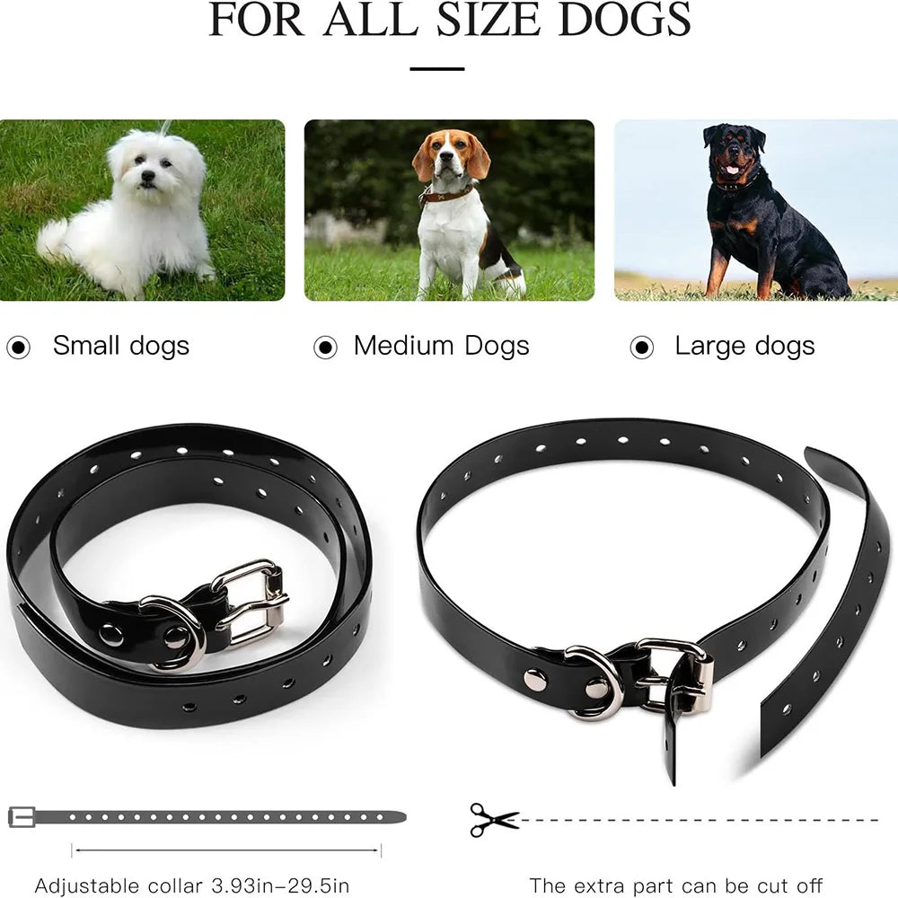 Rechargeable Electric Dog Training Collar with Detachable Anti-Bark Control, Vibration Training & Clicker for All Dog Breeds