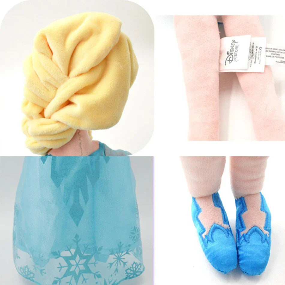 30-50 CM Frozen Anna Elsa Dolls Plush Snow Queen Princess Toy - Soft Stuffed Frozen Toys for Kids, Birthday & Christmas Gift