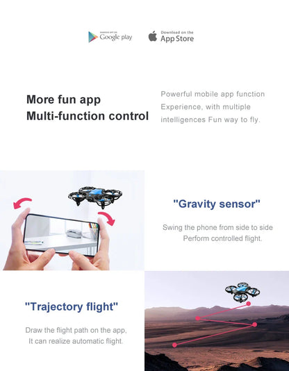 V8 Mini Drone with 4K & 1080P HD Wide-Angle Camera – WiFi FPV RC Helicopter with Height Hold for Kids