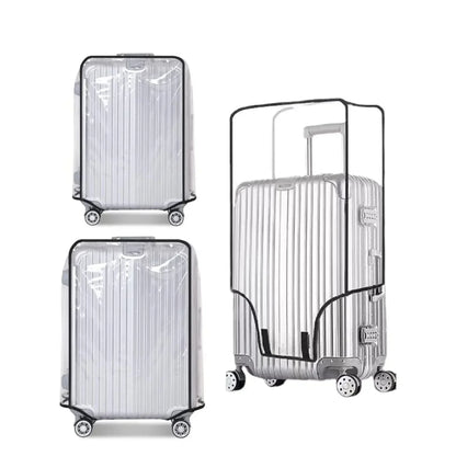 Full Transparent Luggage Cover – Waterproof, Dustproof, Durable PVC Suitcase Protector for Travel