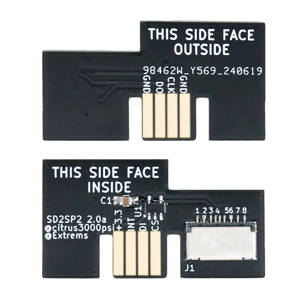 SD2SP2 V2.0 TF Card Adapter – GameCube Serial Port 2 SD Loader, Smooth Playback, Low CPU Usage
