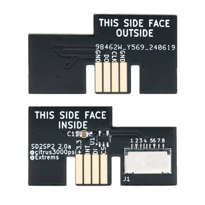 SD2SP2 V2.0 TF Card Adapter – GameCube Serial Port 2 SD Loader, Smooth Playback, Low CPU Usage