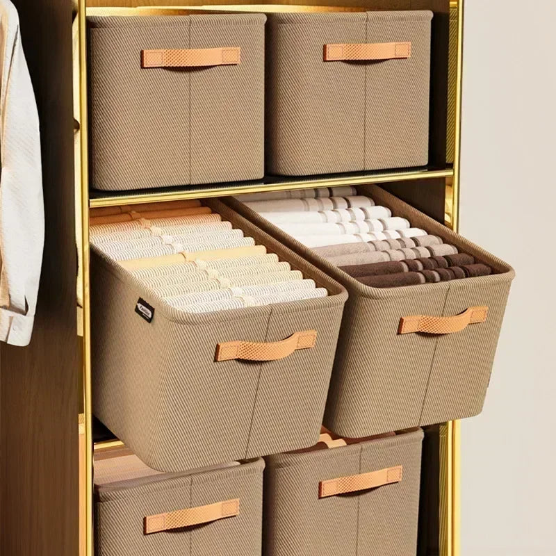 Thick Clothes Organizer Storage Box — Drawer Cabinet for Pants, Sweaters, Jeans, and Wardrobe Clothes