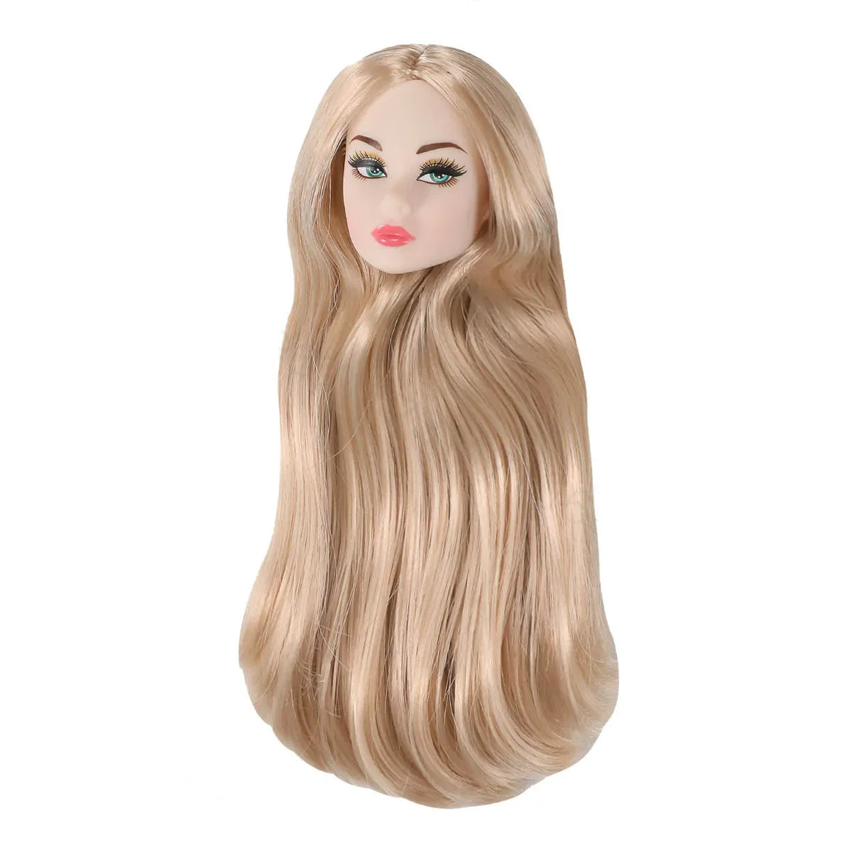 1/6 Supermodel Doll Head Accessories – European & American Makeup Heads for 30cm Dolls in White, Normal & Chocolate Skin