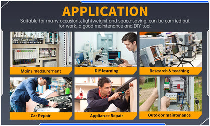 FNIRSI DSO510 DSO152 DSO153 Mini Handheld Digital Oscilloscope | 2-in-1, 48MS/s, 10MHz Bandwidth for Electronic Repair
