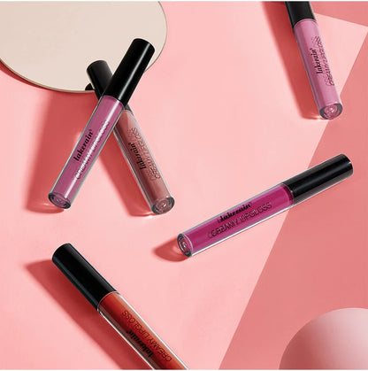 Velvet Matte Lip Gloss – 8 Colors Long-Lasting, Non-Drying, Moisturizing Plumping Lipstick for All Skin Tones