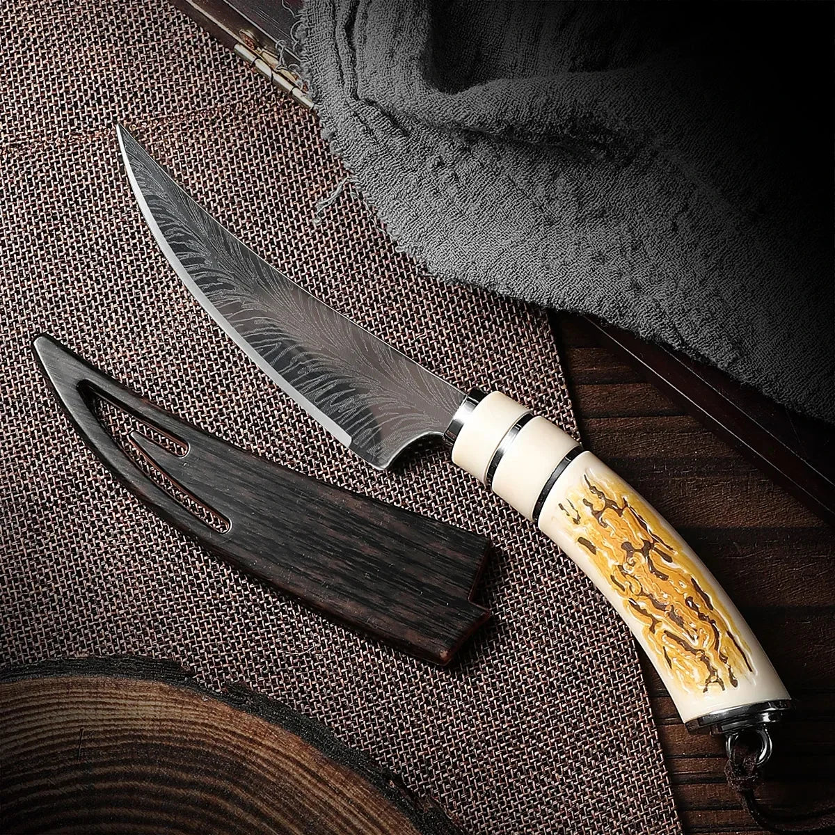 Professional Stainless Steel Kitchen Knives - Multi Functional Steak Cutting Boning & Fruit Knife Set