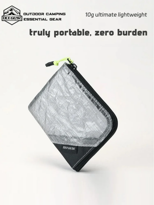OCE GEAR Lightweight Waterproof Wallet — Ultra-Light Durable Coin Purse & Card Holder, Small Zipper Pouch for Outdoor, Camping & Travel