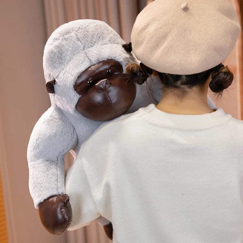 35/50/65cm Big Black Gorilla Plush Toy – Cute Stuffed King Kong Monkey for Birthday Gifts
