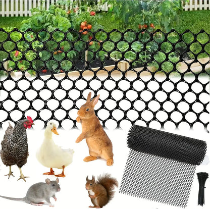 Poultry Breeding Garden Plastic Net - Home Balcony Protective Netting, Fall Protection, Customizable Cut-to-Size Design