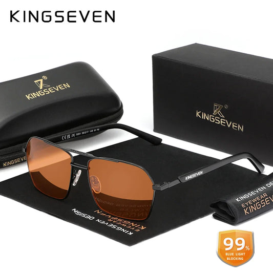 KINGSEVEN Blue Light Filter Glasses — Transparent Anti-Blue Ray Eyewear for Men & Women, Computer & Fashion Eyeglasses