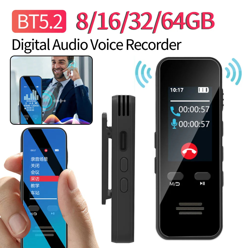 Digital Audio Voice Recorder Pen – Bluetooth, Call Recording & Noise Reduction for Lectures & Meetings