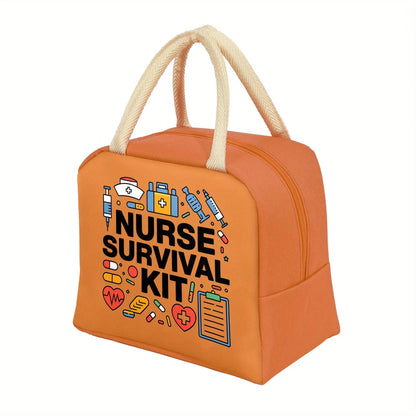 Nurse Image Theme Insulated Lunch Bag - Perfect for Students, Adults, Work, and Daily Use